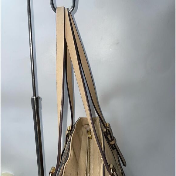 Charming Charlie Snakeskin Print Tote Bag Tan XLarge - Picture 6 of 11